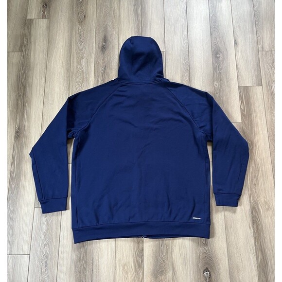 Adidas Game and Go Full Zip Men's Size 2XL Blue Training Track Hoodie HZ3060 - Picture 5 of 9